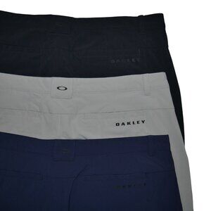 Lot of 3 Oakley Men's Pro Golf Shorts Size 40 Performance Stretch Beige Navy Blk